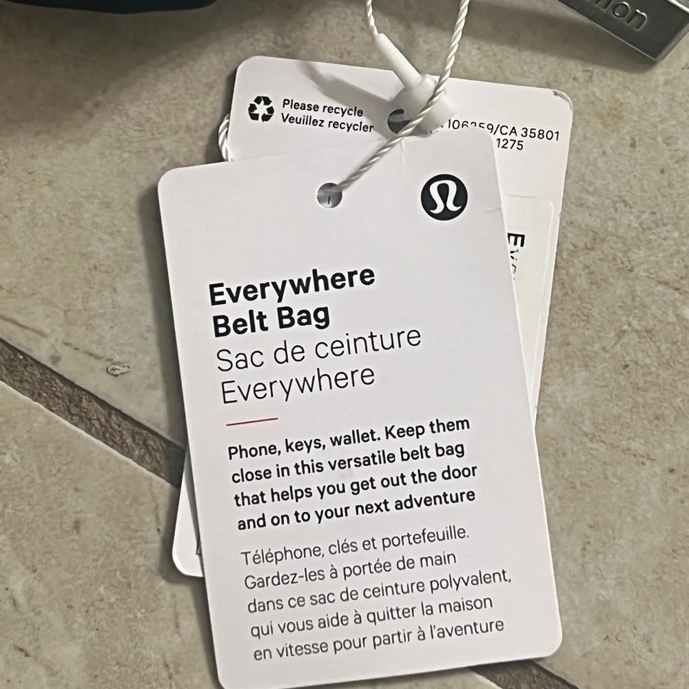 lululemon athletica black everywhere belt bag - Picture 6 of 8